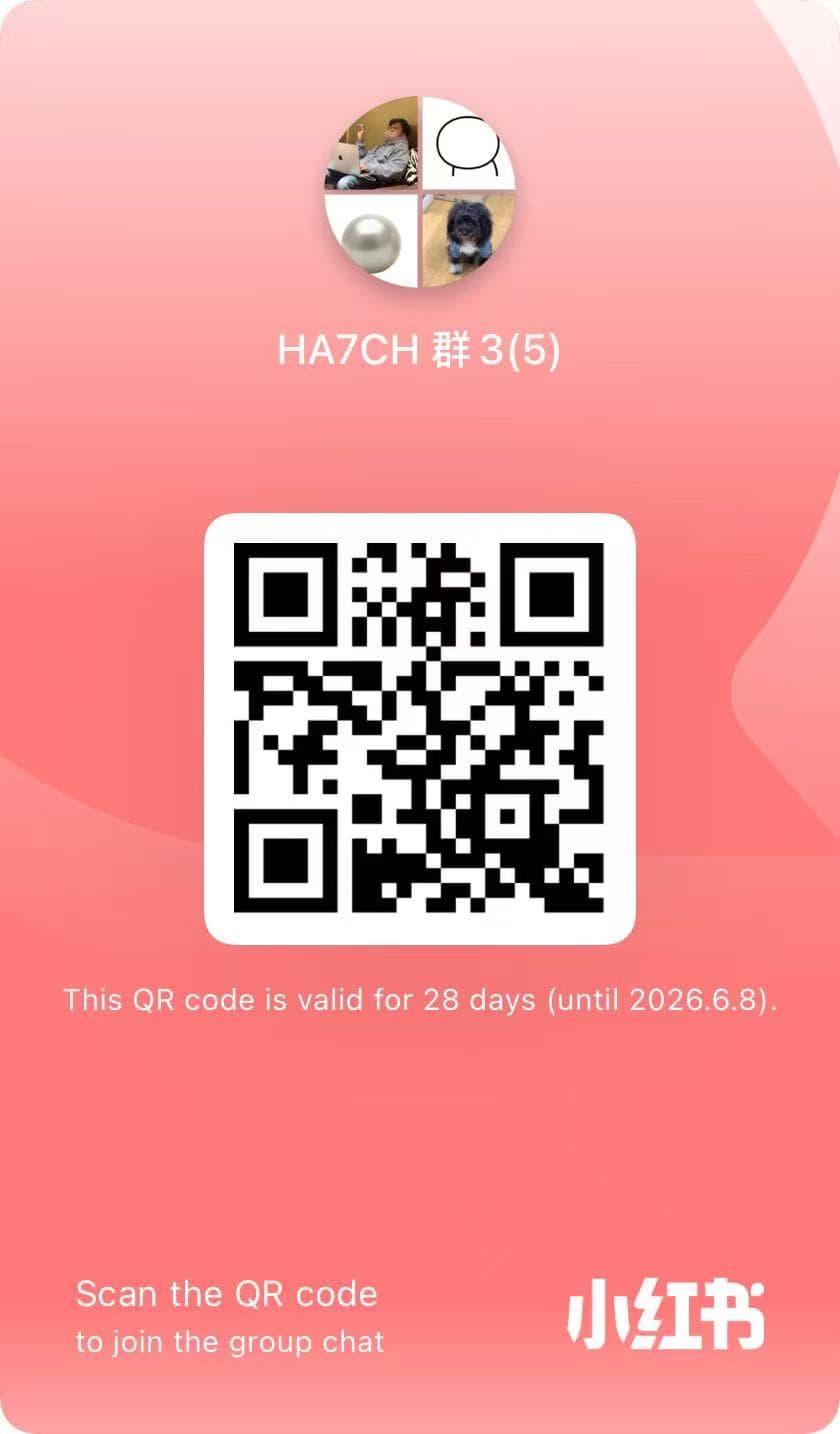 HA7CH RedNote group QR code